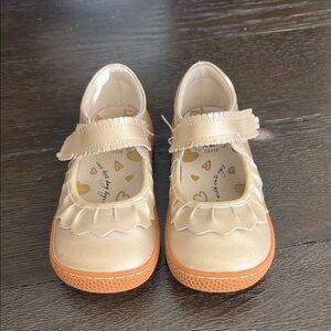 Livie & Luca champagne Ruffle Mary Jane, 11